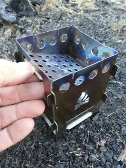 Bushcraft Essentials Bushbox Titanium Outdoor Pocket Stove -Outdoor Camping 20150920 181922