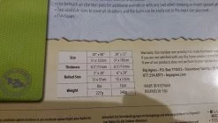 Big Agnes Third Degree Foam Pad -Outdoor Camping Label3